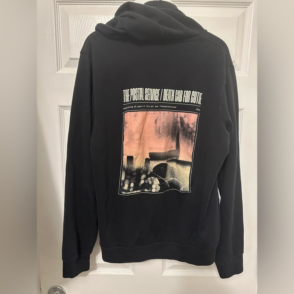 Postal Service Death Cab for cutie tour hoodie sweatshirt full zip - Picture 7 of 7